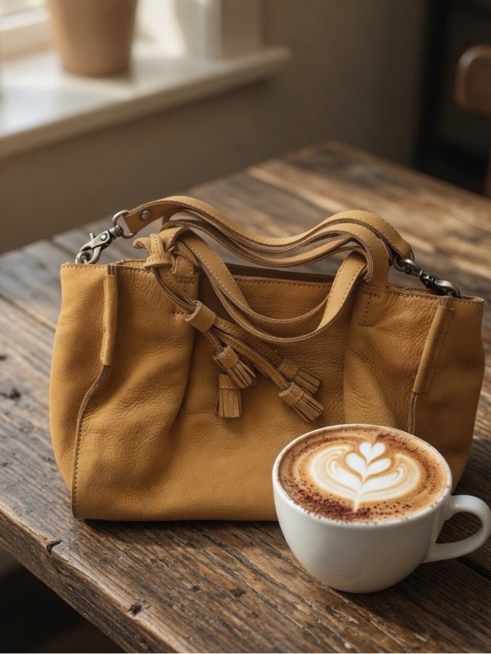 Anthropologie Miss Albright Gold Crossbody Shoulder Handbag Suede